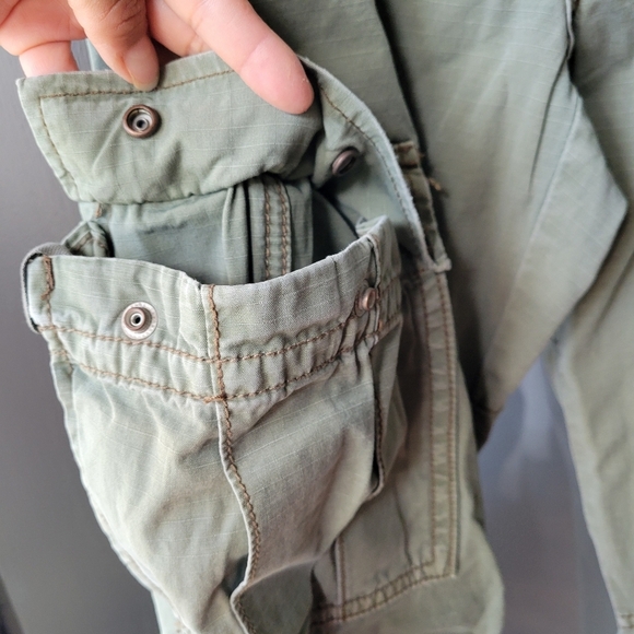 VINTAGE Ralph Lauren Pants Womens 6 Light Green Boot Flare Military Baker Hiking - Picture 4 of 10